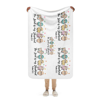 The Lord Is My Sheperd Sherpa blanket