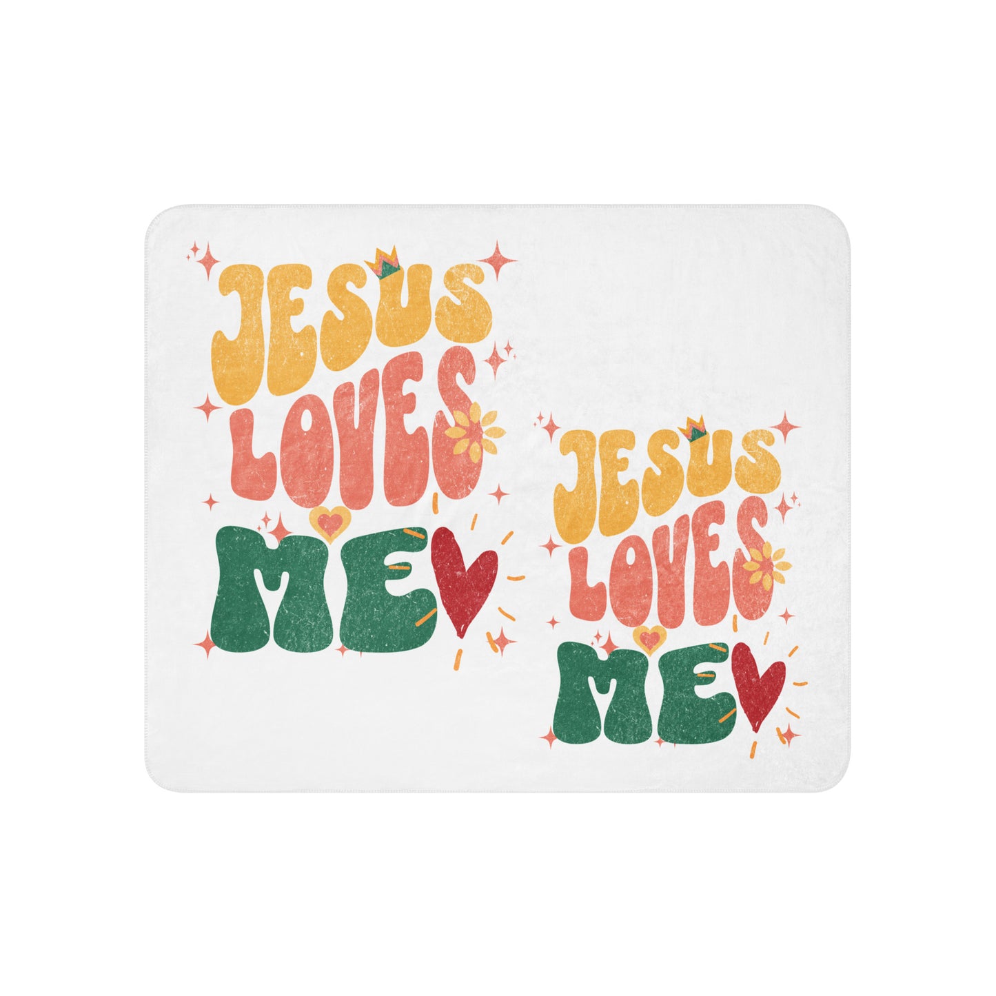 Jesus Loves Me Sherpa blanket
