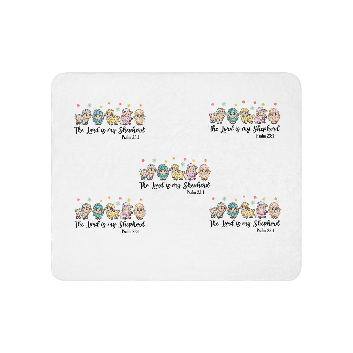 The Lord Is My Sheperd Sherpa blanket