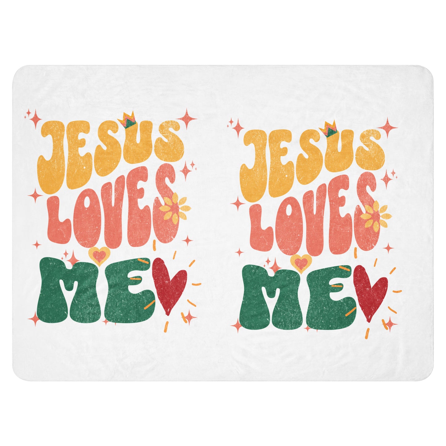 Jesus Loves Me Sherpa blanket