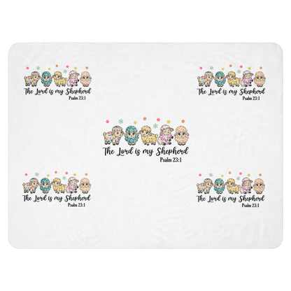 The Lord Is My Sheperd Sherpa blanket 60″×80″