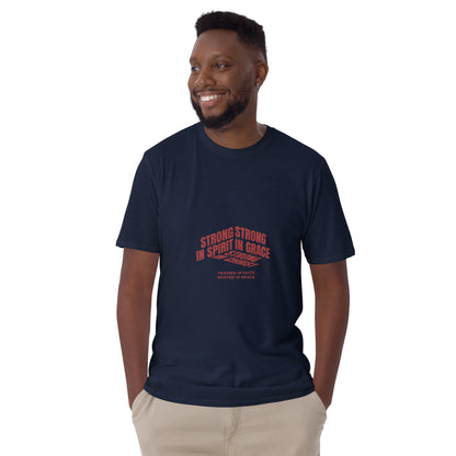 Strong In Spirit Strong In Grace Strong In Christ Trained In Faith Rooted In Grace Men’s Premium T-Shirt