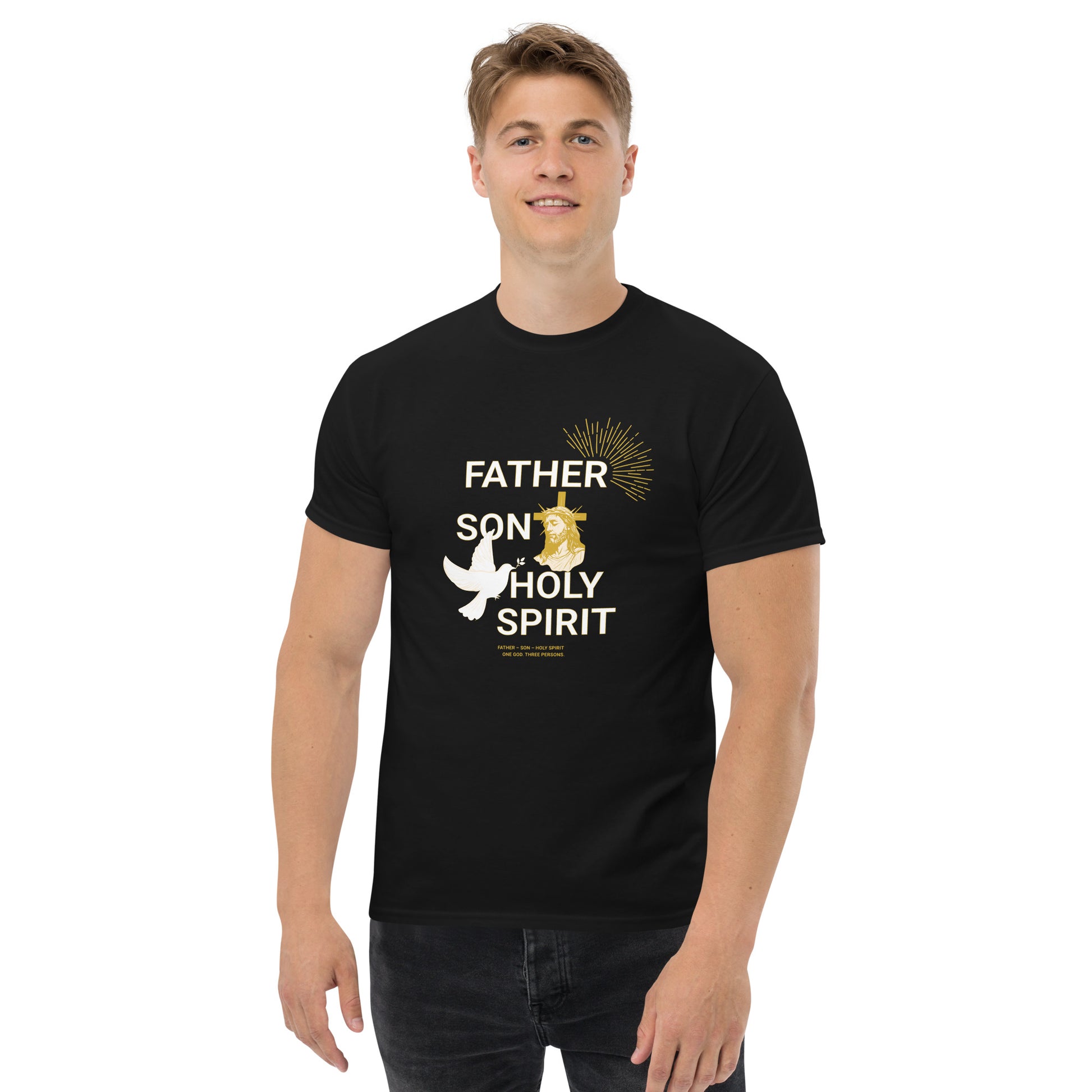 Father Son Holy Spirit Unisex classic tee Black