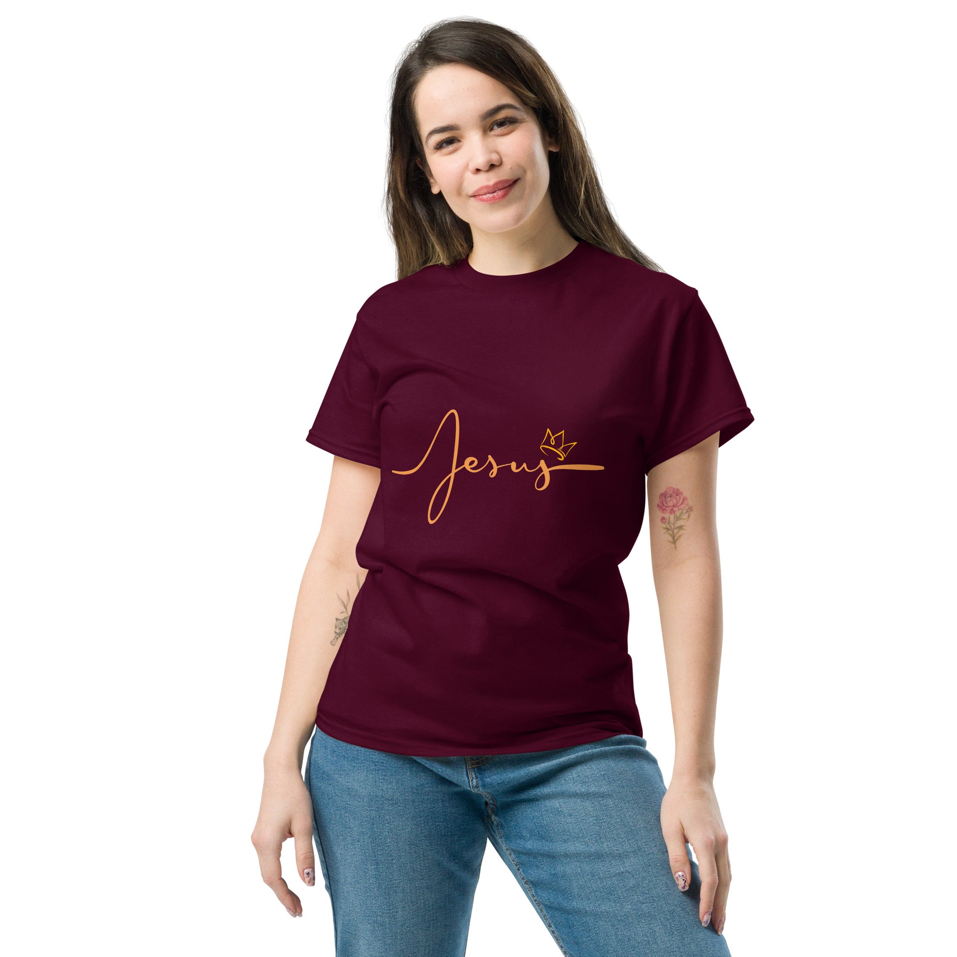 Jesus Unisex classic tee Maroon