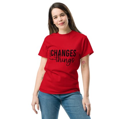 Prayer Changes Things Unisex classic tee Red