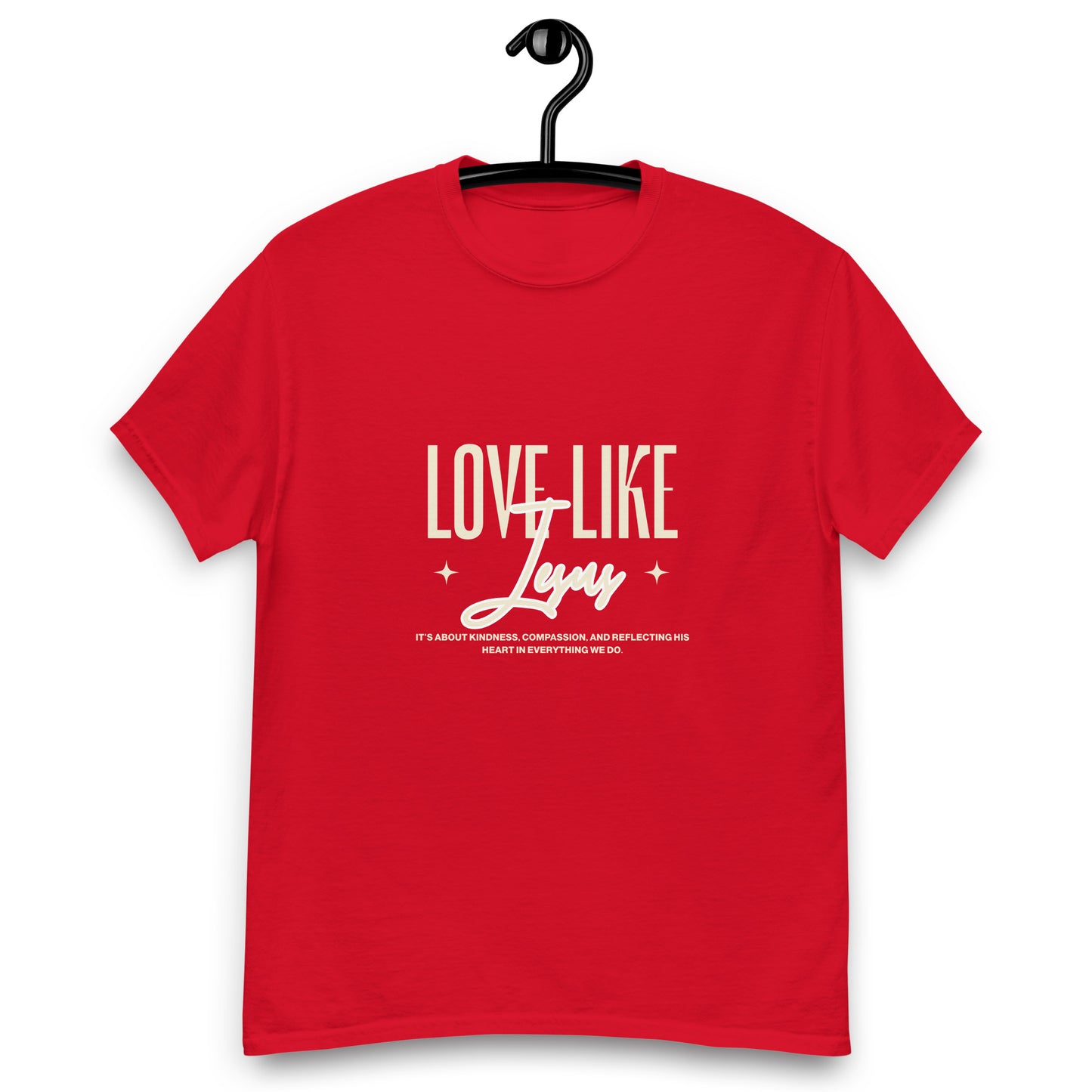 Love Like Jesus Red Unisex Classic Tee