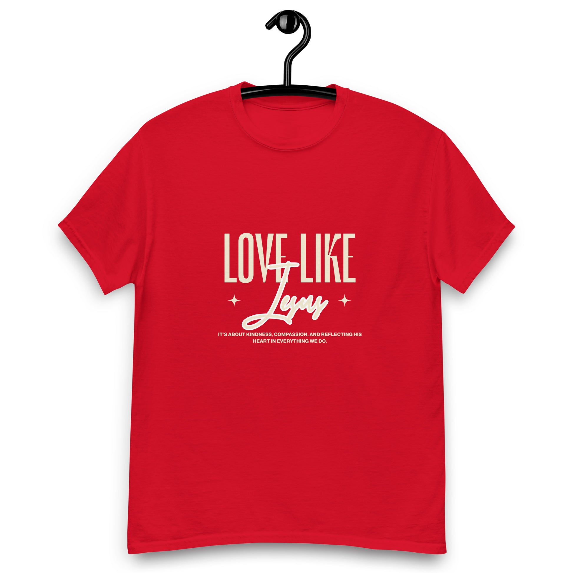 Love Like Jesus Red Unisex Classic Tee