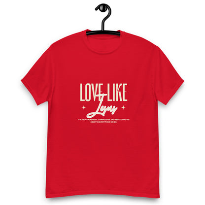 Love Like Jesus Red Unisex Classic Tee