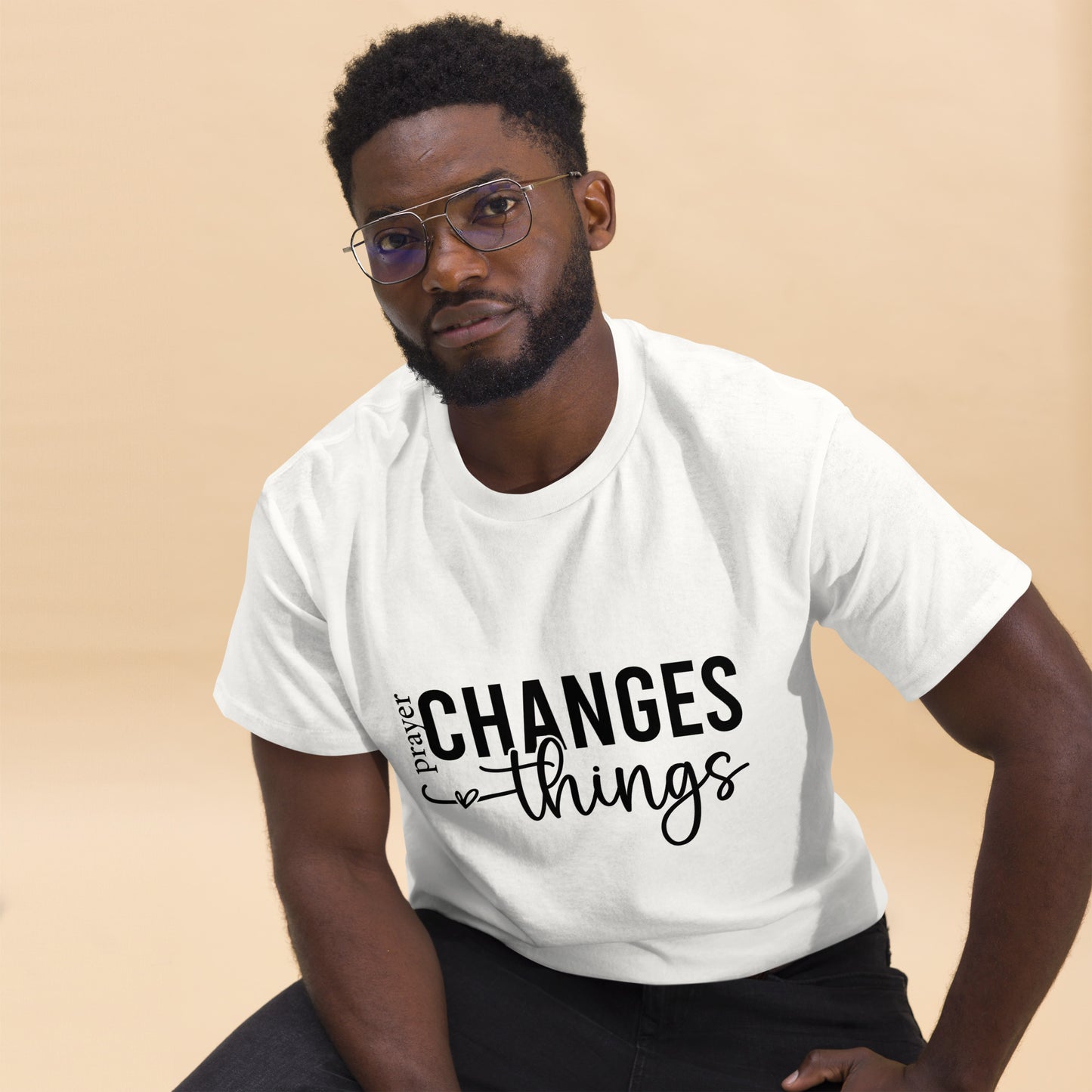 Prayer Changes Things Unisex classic tee White