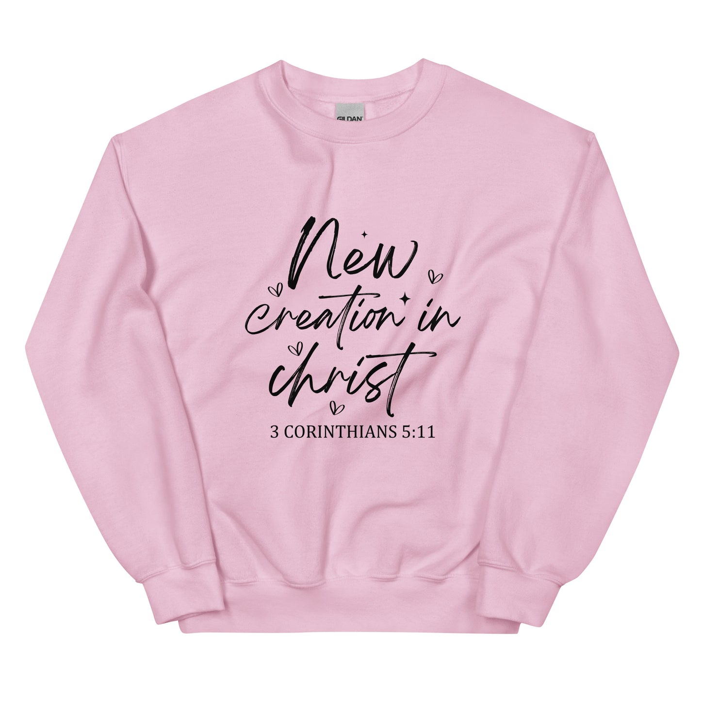 New Creation In Christ Unisex Sweatshirt Light pink