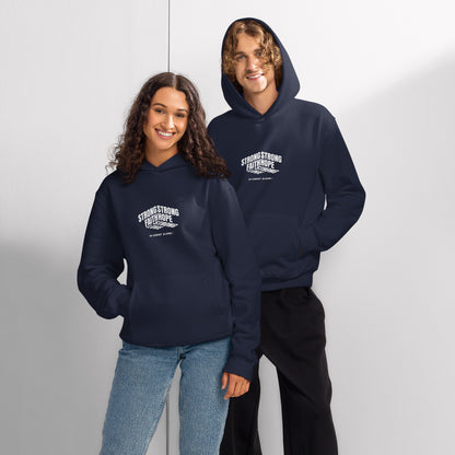 Strong Faith Hope Love Oversized heavyweight hoodie Navy