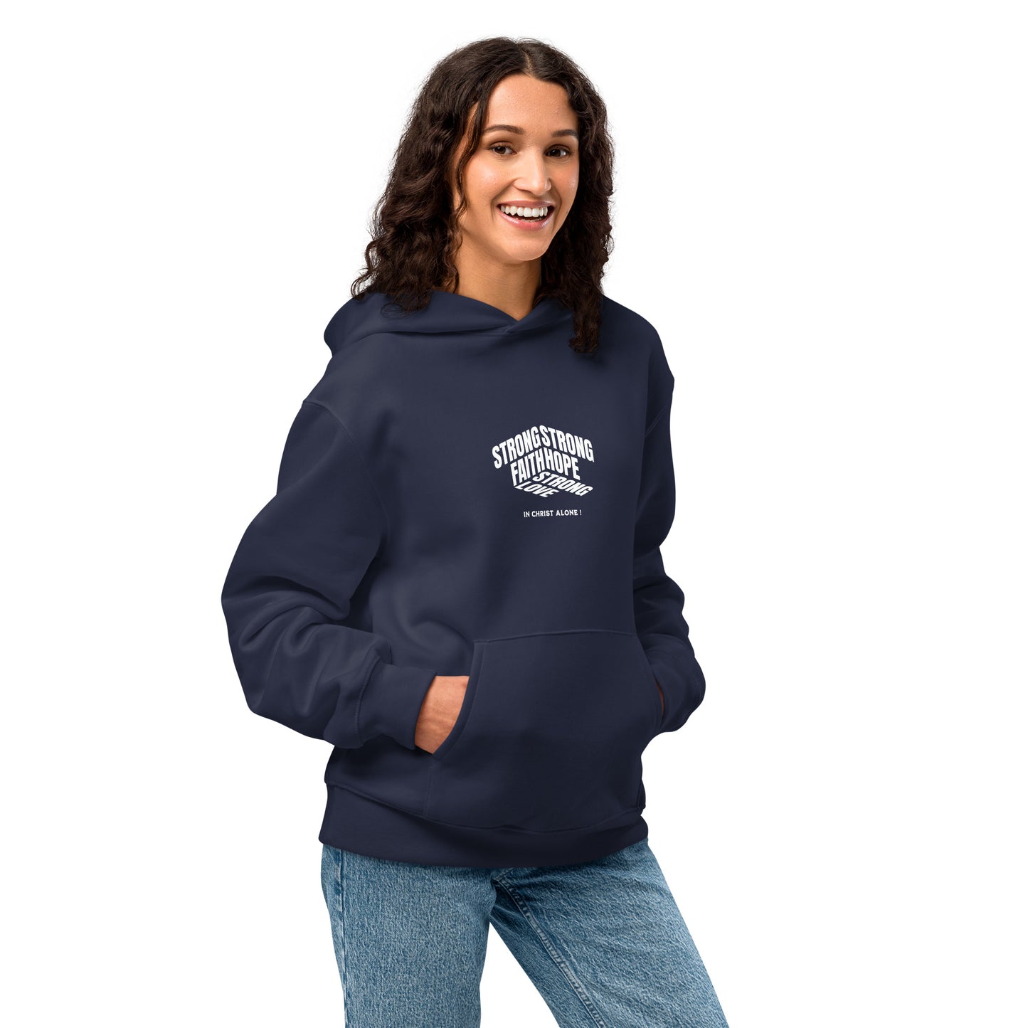 Strong Faith Hope Love Oversized heavyweight hoodie