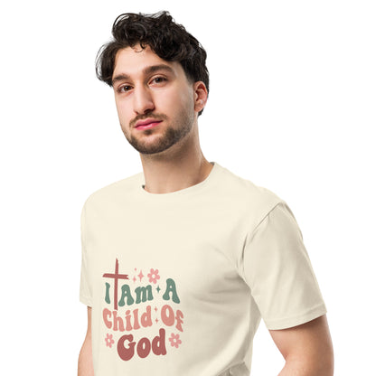 I Am A Child Of God Unisex premium t-shirt Natural