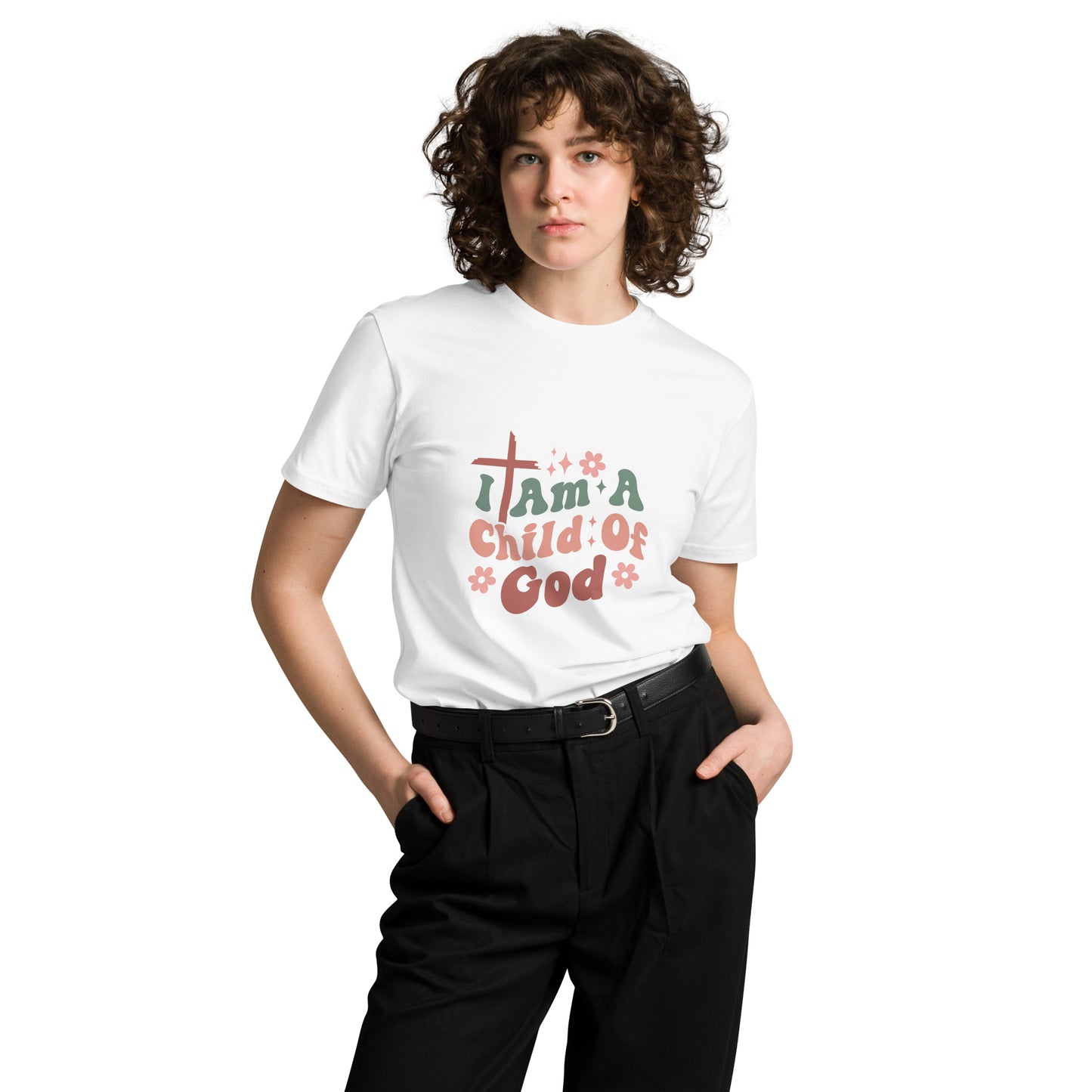 I Am A Child Of God Unisex premium t-shirt White
