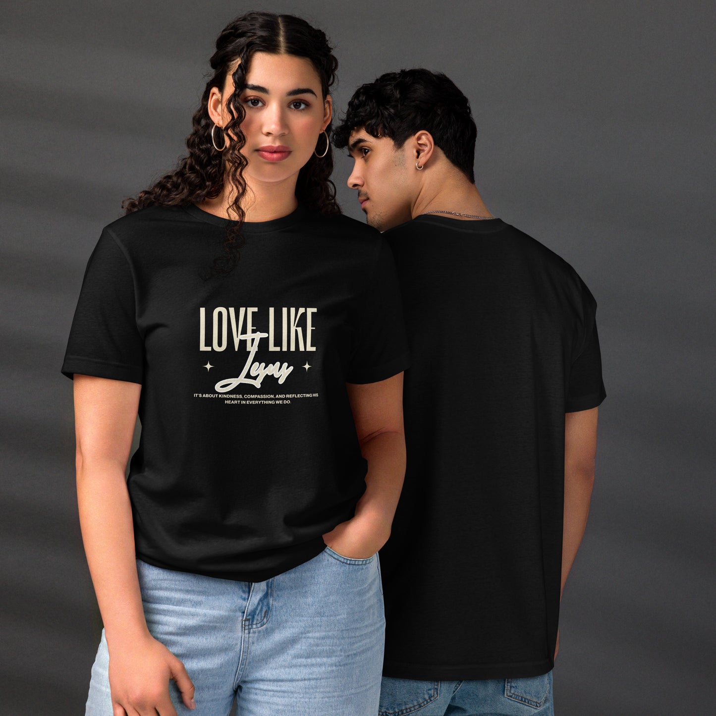 Love Like Jesus White Unisex staple eco t-shirt