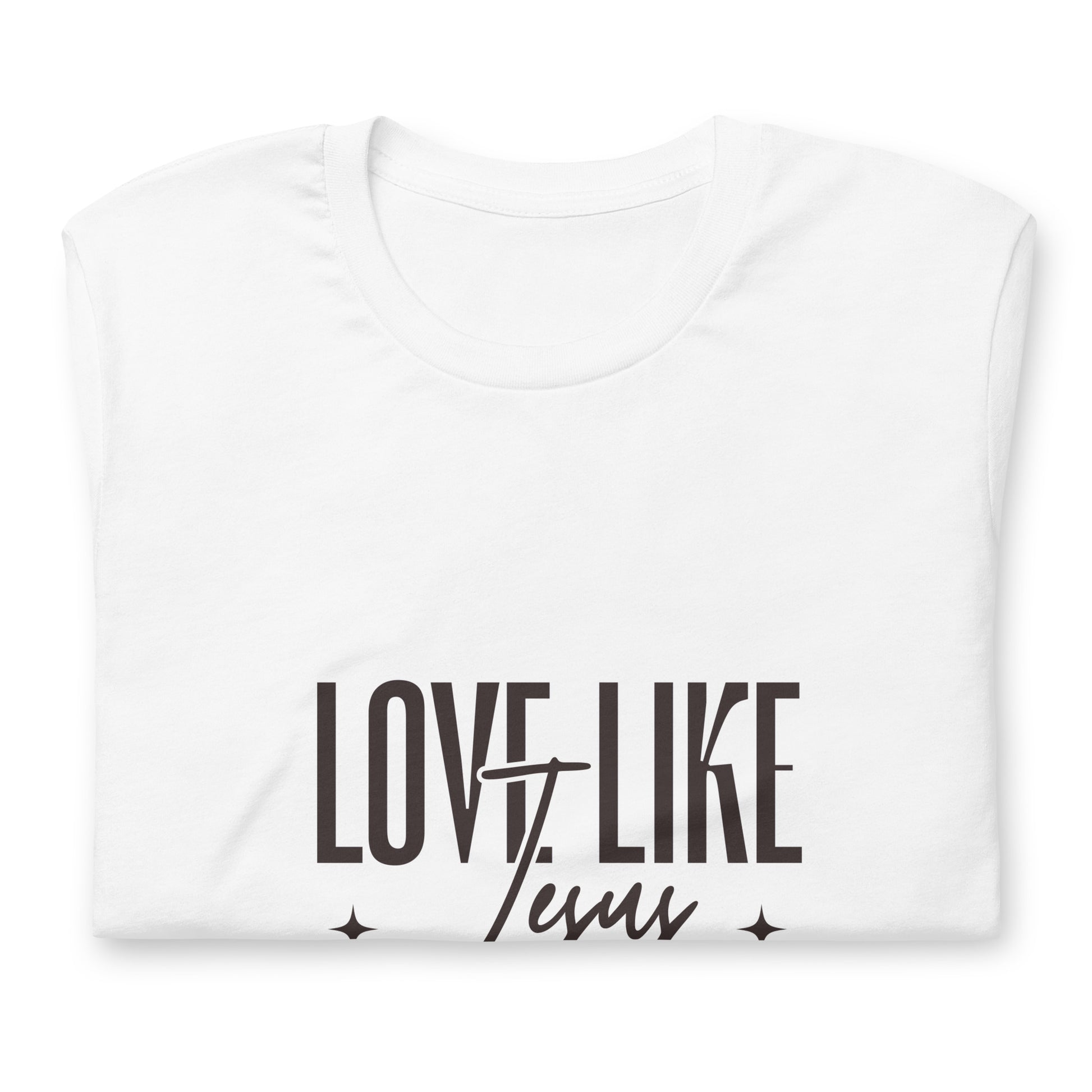 Love Like Jesus White Unisex staple eco t-shirt