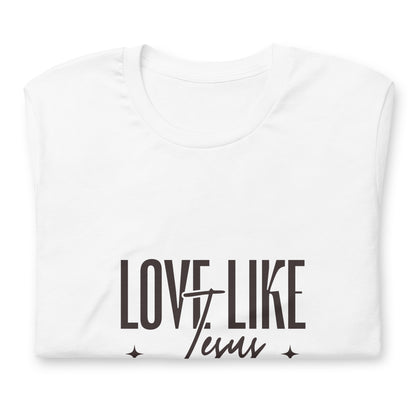 Love Like Jesus White Unisex staple eco t-shirt