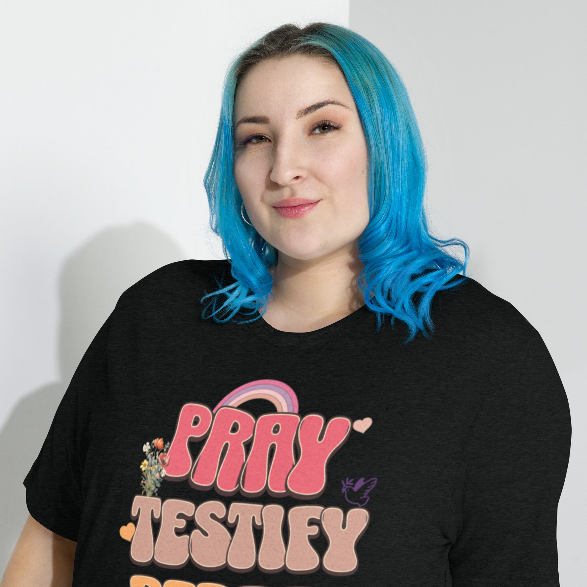 Pray Testify Repeat Short sleeve t-shirt