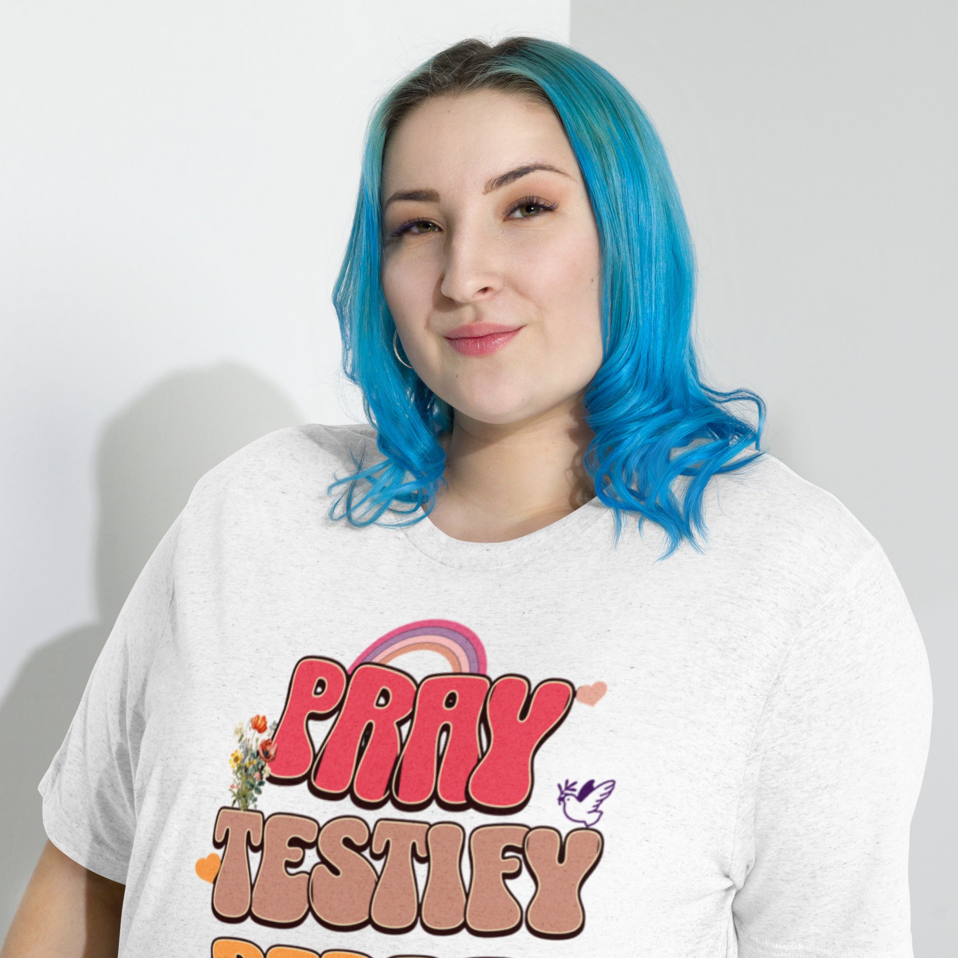 Pray Testify Repeat Short sleeve t-shirt