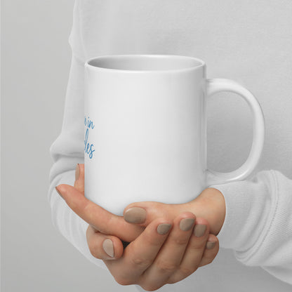 I Believe In Miracles White glossy mug