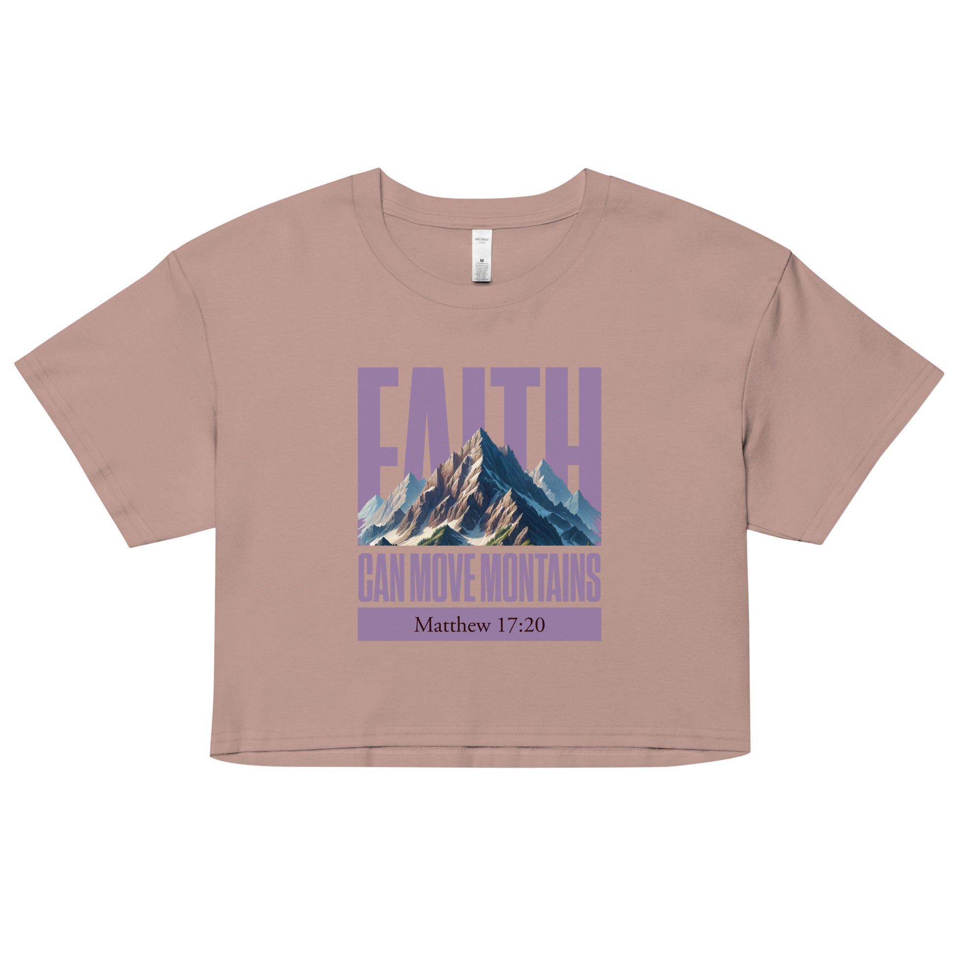 Faith can move mountains Women’s crop top