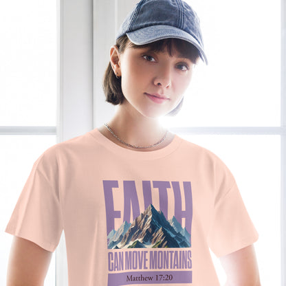 Faith can move mountains Women’s crop top