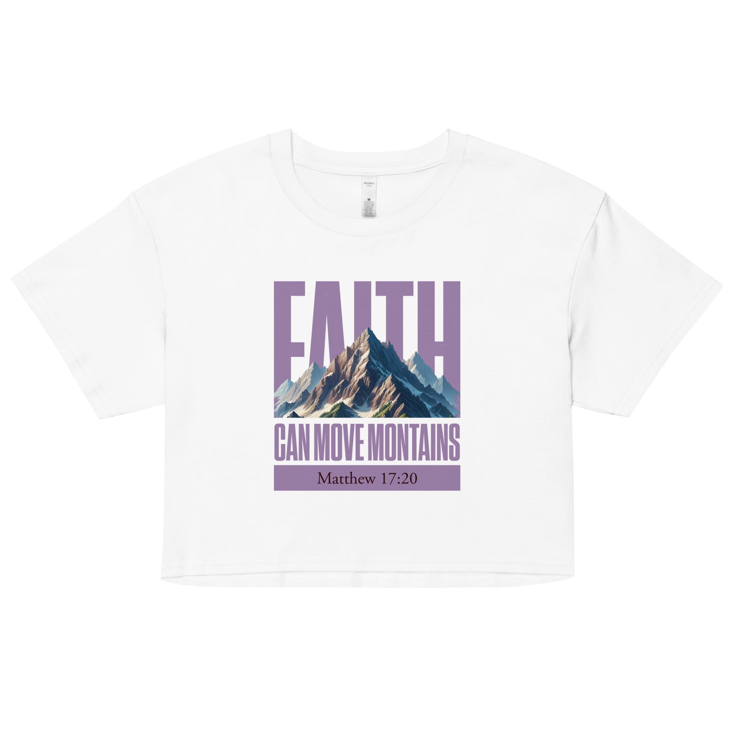 Faith can move mountains Women’s crop top