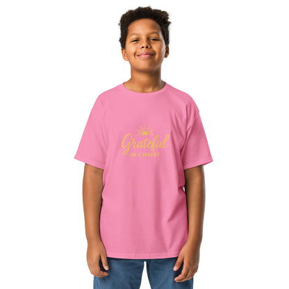 Grateful In Christ Youth classic tee