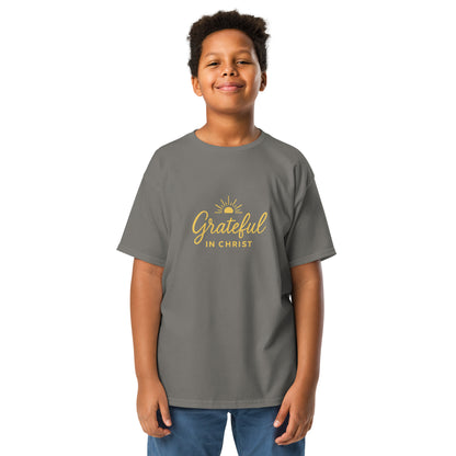 Grateful In Christ Youth classic tee