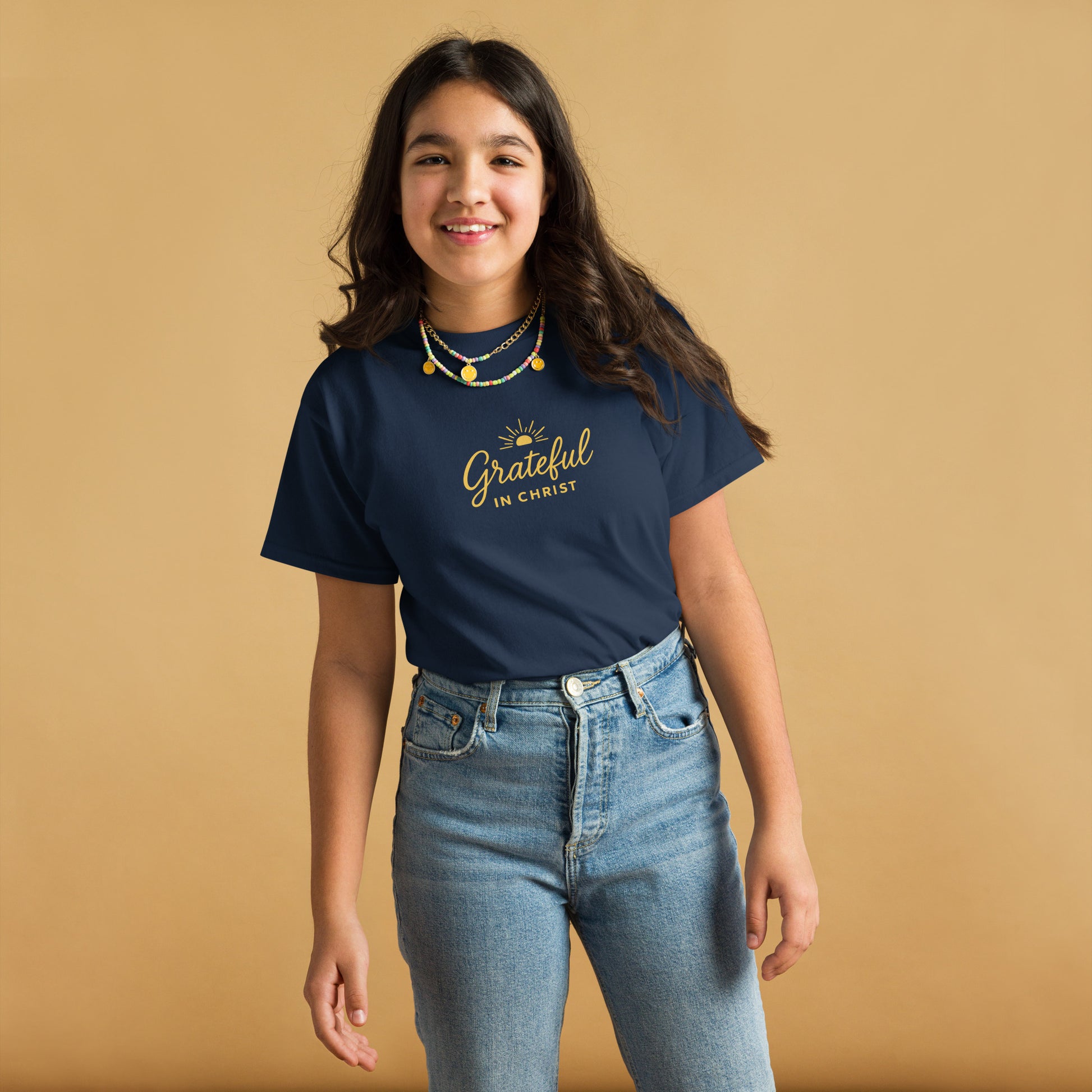 Grateful In Christ Youth classic tee
