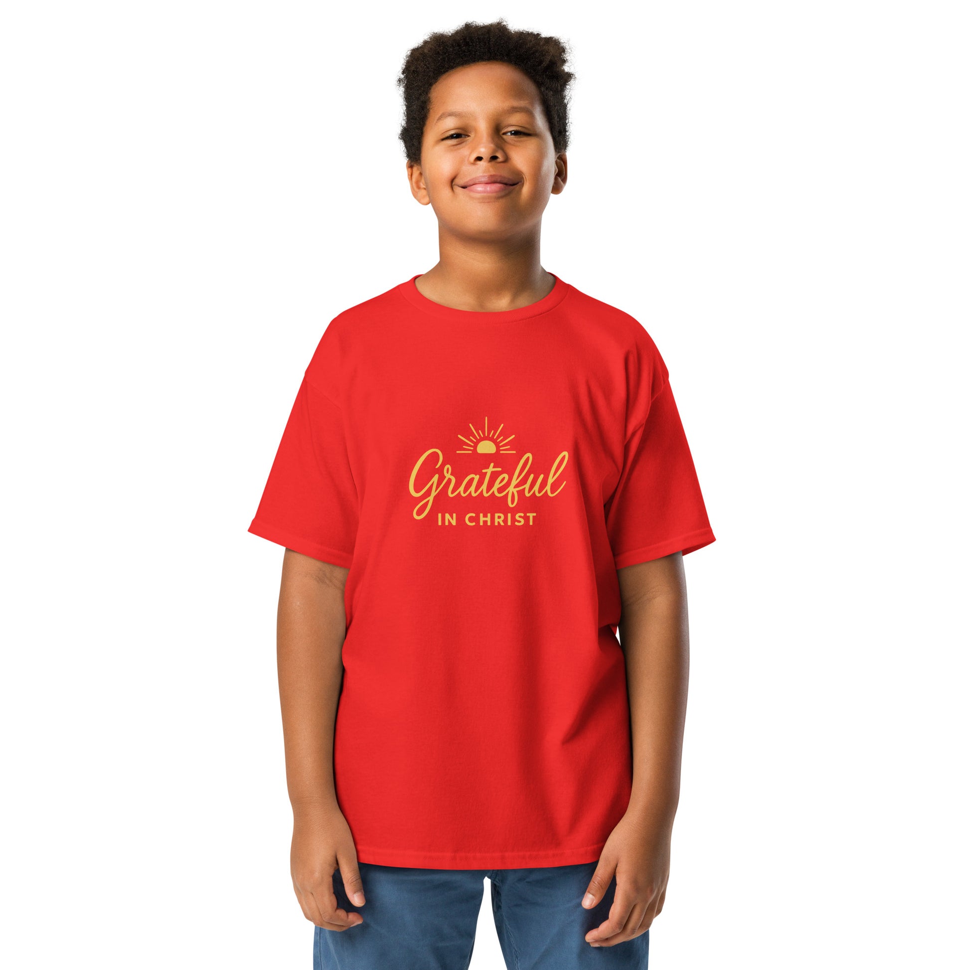 Grateful In Christ Youth classic tee